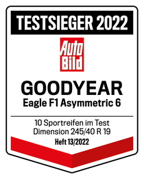 Goodyear Testsieger 2022 - Eagle F1 Asymmetric 6